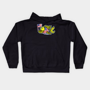 American Flag Fish Kids Hoodie